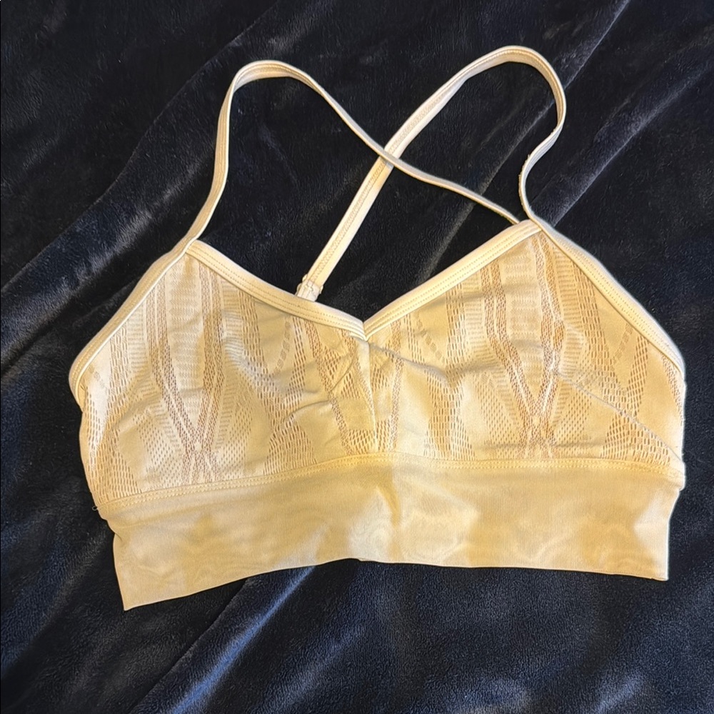 Alo white bra